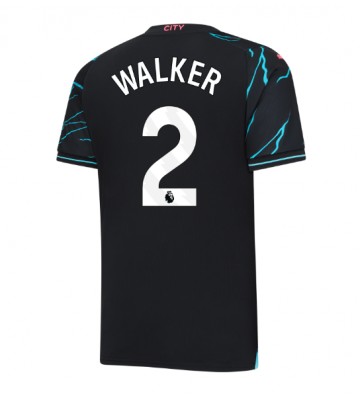 Manchester City Kyle Walker #2 Tredje trøje 2023-24 Kort ærmer